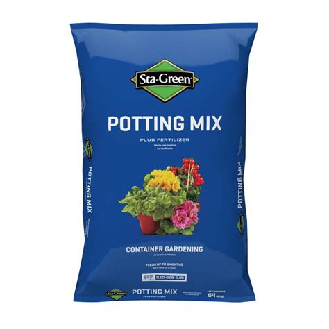Recommended for growing beautiful indoor houseplant varieties like Pothos, Spider Plants, Monstera, Philodendron, English Ivy and more. . Lowes plant soil